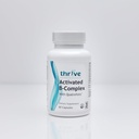 Thrive Nutraceuticals activate B-complex cu Quatrefolic - 60 Capsule non-GMO - Supliment alimentar Kosher pentru sanatate optima - Gratuit de Drojdie & Gluten, suporta functia energetica si cognitiva