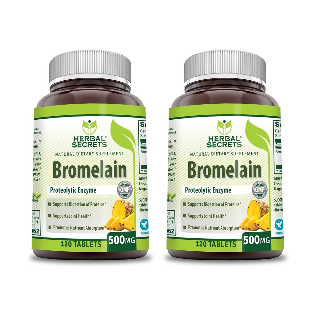 Secrete plantei Bromelain 500 Mg 120 comprimate Supliment 