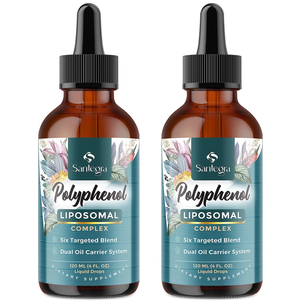 Polifenoli Supliment Liposomal, peste 27 Complex Polifenol & Antioxidant puternic, cu MCT & Ulei de masline, extract de Querbetin, extract de Hawthorn Berry, pentru Age Defense, Energie, Imun, 240 ML