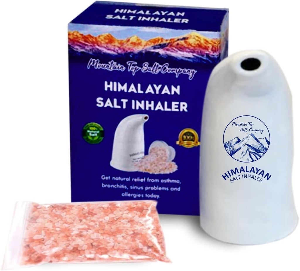 Ceramic Himalayan Salt Inhalator cu Himalayan roz Crystal sare 