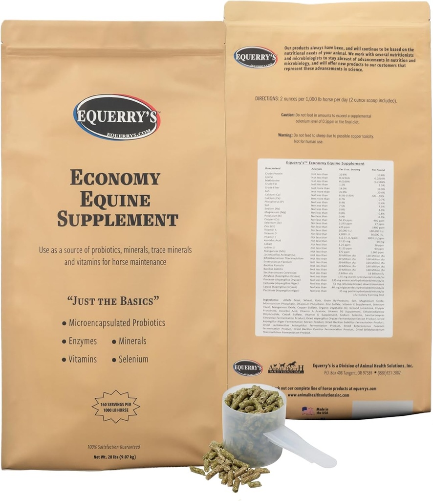 Equerry's Economie Equine Supplement - Cai Probiotice 