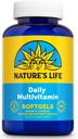 Natura de viaţă de zi cu zi Multivitamine pentru bărbaţi şi femei - Multivitamine complete cu fier - Valoarea zilnică a vitaminelor şi mineralelor esenţiale - Energie sănătoasă şi suport imunitar - 60 Serv, 120 Softgels