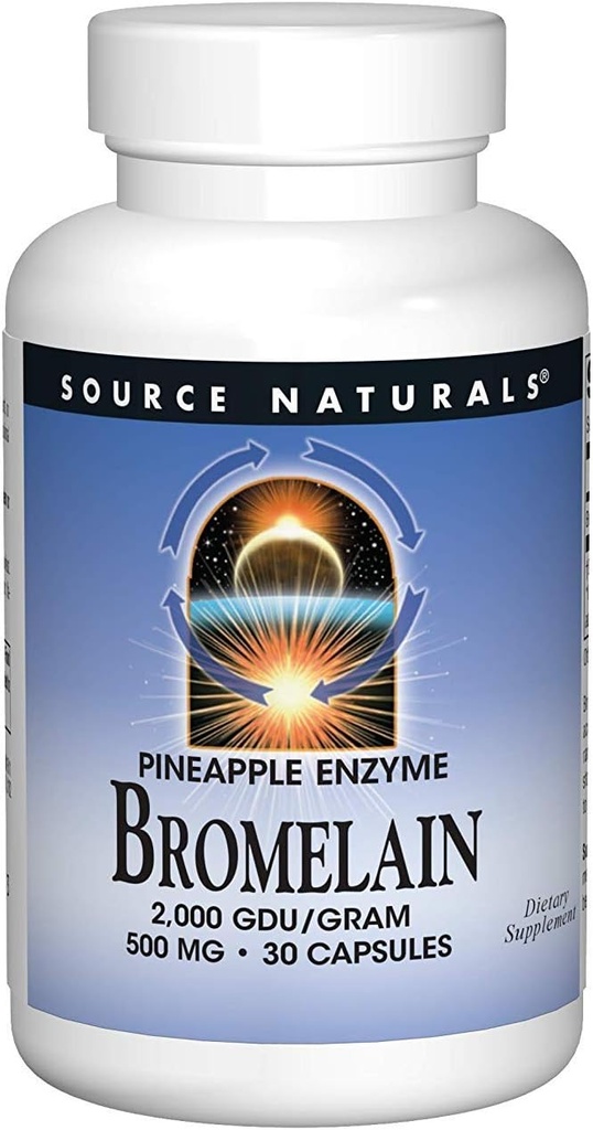 Naturals sursă - Bromelain 2000 Gdu, 500mg, 30 capsule