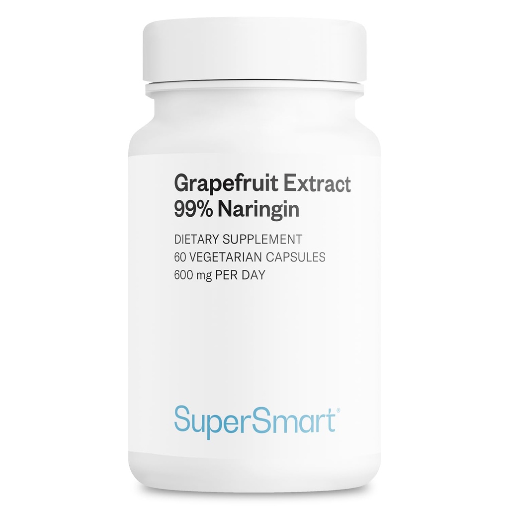 Supersmart - Extract de grapefruit 600mg pe zi (99% Naringin) - Supliment GSE de mare potenta 