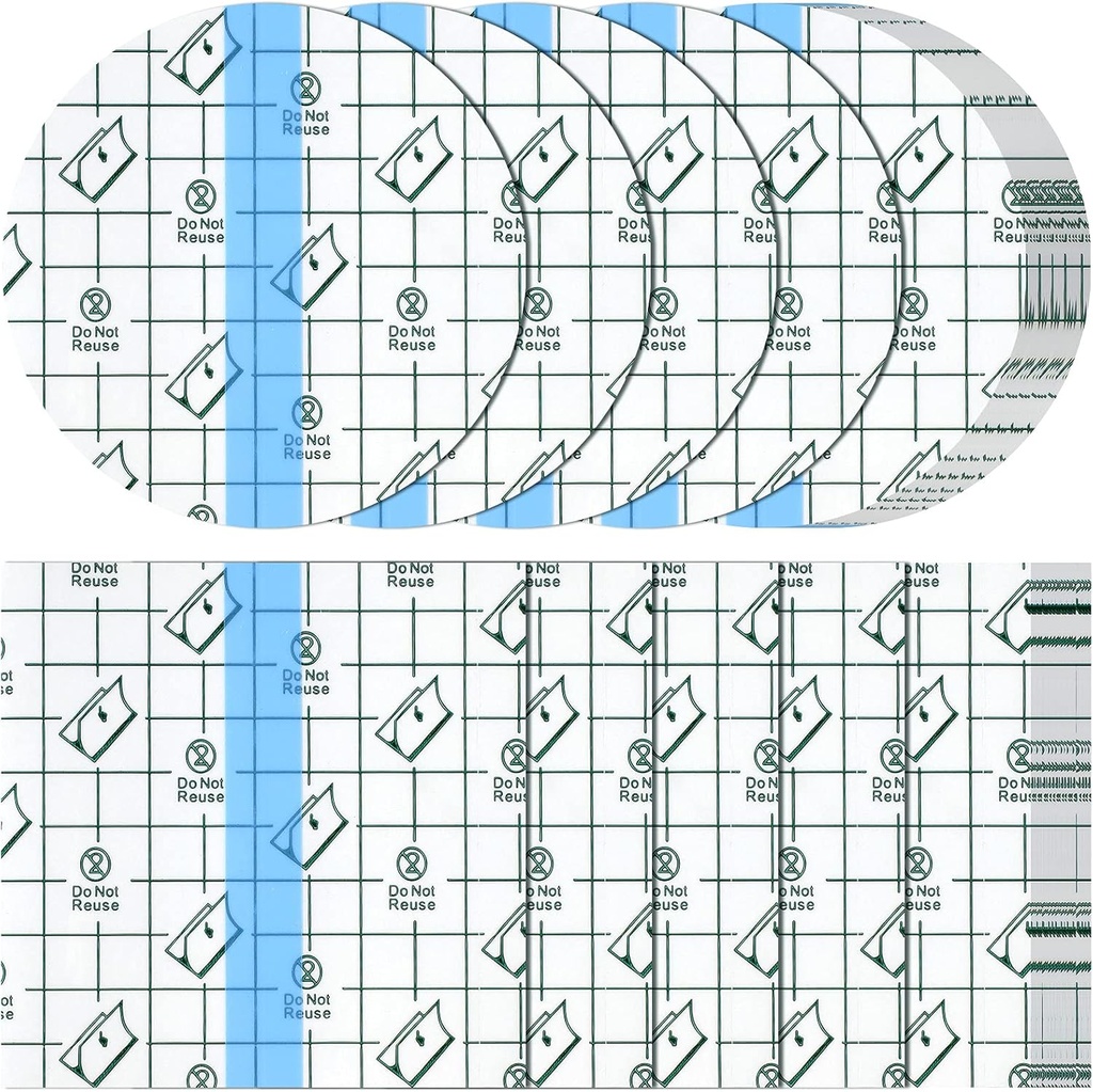 50 Piese Bandaje rezistente la apă Bandaje Transparente Bandaje Stretch protectoare Filme clare Dressing Tattoo Coperta Tatuaje Dressing Bande pentru duş de înot (4 x 4 Inch)