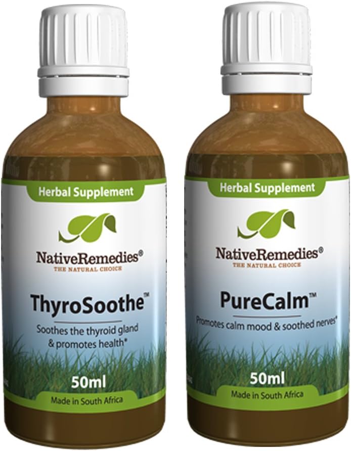 Remedii native ThyroSoothe și PureCalm ComboPack