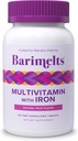 BariMelts Multivitamine bariatrice cu fier, 60 comprimate cu eliberare rapidă (1- Aprovizionare lunară), Vitamine bariatrice fără zahăr pentru femei, aromă de fructe naturale