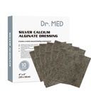 Dr. Med Silver Calciu Alginate Wound Dressing 4'x4' Patches, 10 Pack individuale de înaltă absorbție Ag Bandaj alginate rana, non-adezivă, Nedureros de îndepărtare Tiagaz pentru Bedsore, Ulcers, Abraziuni cutanate