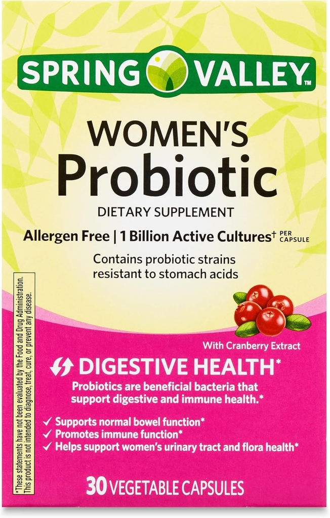 Femeii Probiotic Supliment cu Prebiotic Inulin & Cranberry 