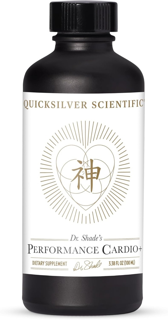 Quicksilver Performanta stiintifica Cardio+ - Suplimentul Herbal pentru a sprijini circulatia sangelui si sanatatea creierului - Supliment cardiovascular cu Hawthorn Berry + He Shou Wu + Extract de ginseng (3.38 oz)