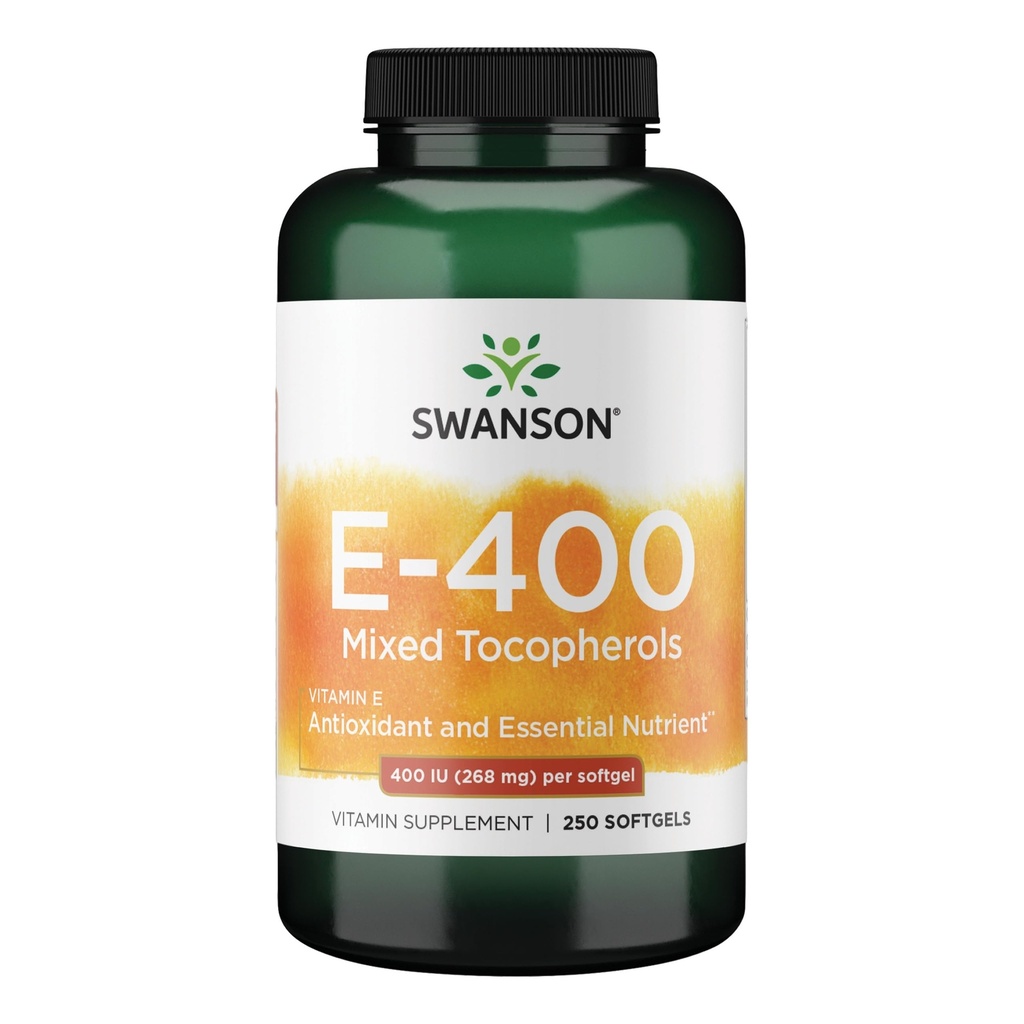 Swanson Vitamina E tocoferoluri mixte 400 Iu (268 Milligrame) 250 Sgels