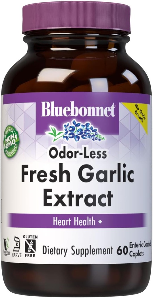 BlueBonnet Standardized Fresh Usturoi extract Enteric Coated Supplement, 60 Count