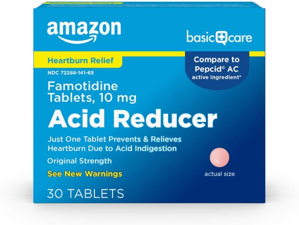 Reductor de acid de bază Famotidină Tablete 10 Mg, 30 Număr