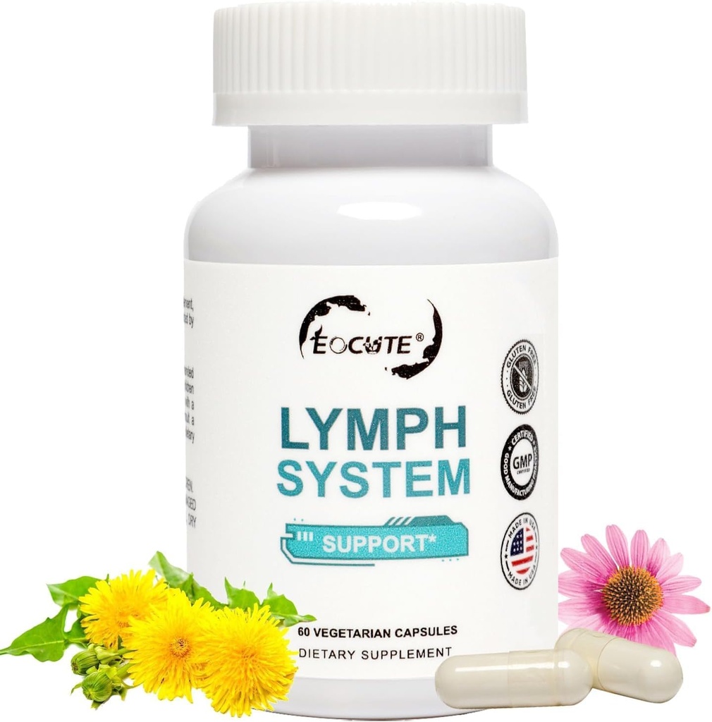 Limph System Supplement - Limphatic Drenaj Supliment cu Echinacee purouree Extract, Dandelion Extract 60 Count
