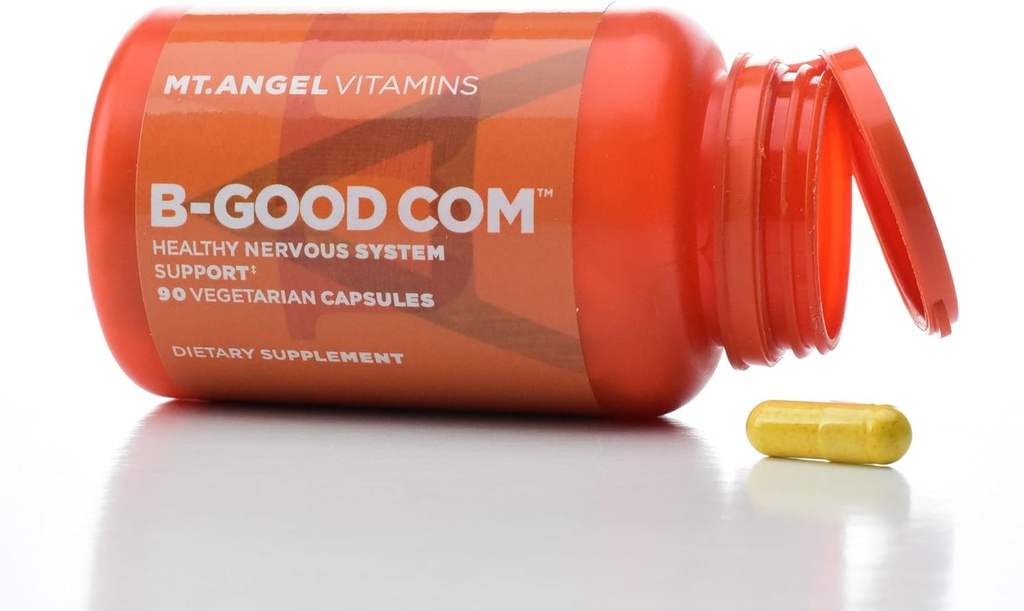 Mt. Angel Vitamine - B-Good Com (Vitamin B Complex), Sistem nervos sănătos (60 Capsule vegetariene)