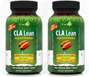 Irwin Naturals CLA Lean Body Reducerea grăsimii - ajută la reducerea grăsimii corpului și creșterea tonusului muscular - 80 lichid Soft-Gels (Pachet de 2)