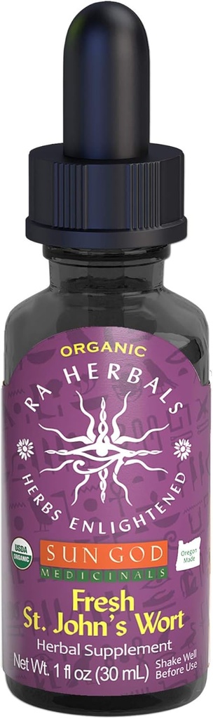 Certified Organic Ra Herbals St John's Wort Tincture 