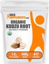 BulkSupplements.com Organic Kudzu Root Extract pulbere - Kudzu Root Supliment, Herbal Supplement - Gluten gratuit, 1.2g per Serving, 500g (1.1 lbs) (Pachet de 1)