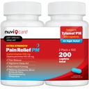 Extra Putere Durere Relief PM - Acetaminofen 500 mg & Difenhidramină 25mg - Comparativ cu Tylenol PM Extra Putere Ajutor pentru somn - Adult PM Durere Reliever pentru dureri și dureri nocturne (100 comprimate)