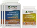 Vision Defender MAC & Omega Everyday General Eye-Health Bundle (90 Days Supply). Suplimentul pentru vitaminele oculare include carotenoizi luteină, zeaxantină, Omega-3 (DHA, EPA). Made in UK by Eye Specialists