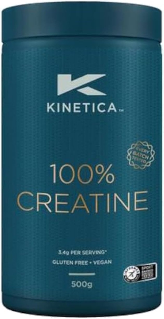 Kinetica 100% Creatin monohidrat pulbere, 147 Serviri, Creatura Creator. Suplimente nutritive, Vegan & Gluten gratuit 500g