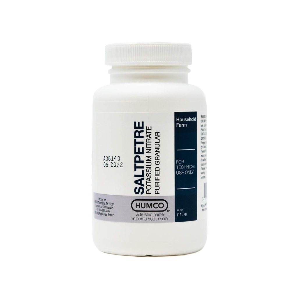 Nitrat de potasiu Saltpetre, FCC, 4 oz.