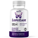 Fuziuni naturale LupuEase Lupus Produse de relief Suplimente multivitamine - Vitamina C, D3, E, B12, Curcumin extract (std. 95% curcuminoide) - Omega 3 acizi grasi - 30 zile de aprovizionare - 400 mg