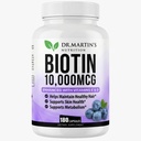 Biotina potent (Vitamin B7) 10.000 mcg cu vitamine D & E Supliment 