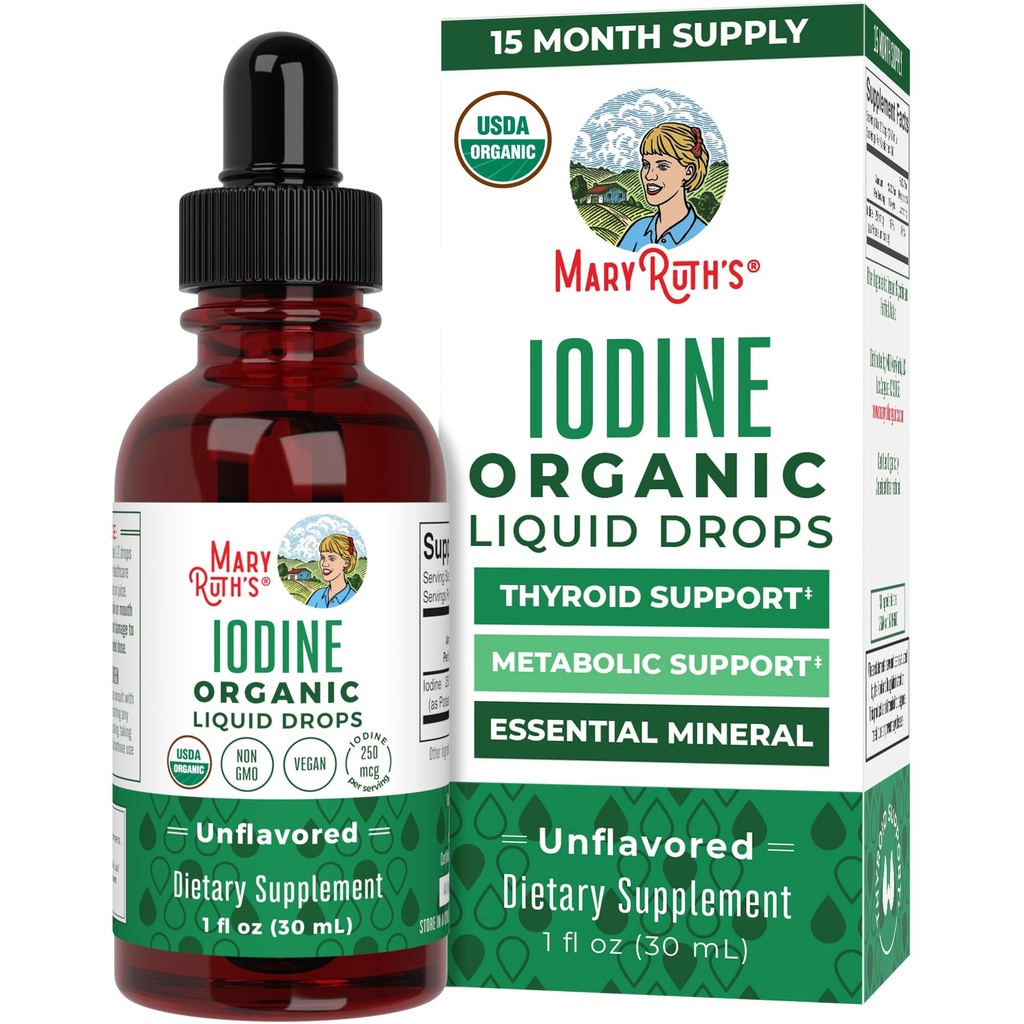 MaryRuth Organics Iod lichid drops 