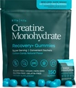 Creatină monohidrată fără zahăr Gume (5g Per Packet) - Gume Create potente pentru bărbaţi şi femei, Supliment pentru suport muscular, Funcţie cognitivă - non-GMO, Gluten-Free, Mucuna Pruriens