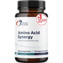 Design-uri pentru sănătate Aminoacid Sinergia - Vegetarian Essential Amino Acids Supliment cu BCAAs, Alpha-Ketoglutarat, Metionina + B6 (P-5-P) - Suport pentru sportivi + musculare (120 capsule)