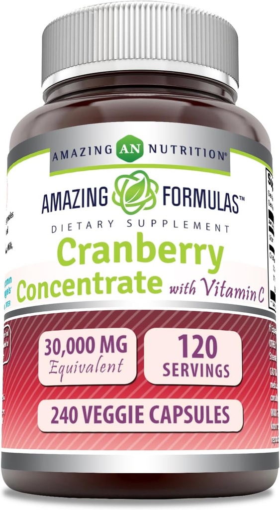 Amazing Formulas Cranberry Concentrat 30.000 mg cu vitamina C Supliment 