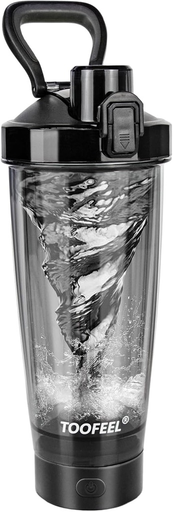 Sticla de Shaker Proteine Electrice - 20 oz USB Cupe Shaker Reîncărcabile pentru Shake-uri Proteine, Sticla Self Stirring Shaker pentru Mixuri Proteine, BPA Gratuit antrenament Gym Shaker Sticla
