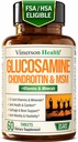 Glucosamină Chondroitin MSM Suplimente comune avansate pentru bărbați și femei w/Glucosamine sulfate 1000mg, Chondroitin sulfate & MSM, vitamina B12 și mai mult pentru sănătatea comună 