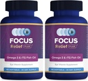 Focus Relief Plus uscat ochi Formula (180 ct 60 zi de aprovizionare) Omega 3 Supliment - uscat ochi de ajutor - Omega 3 ulei de pește