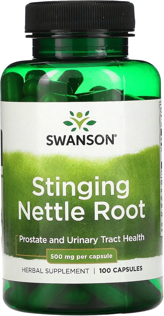 Swanson Stinging Nettle Root 500 Milligram, 100 Caps (Pachet de 3)