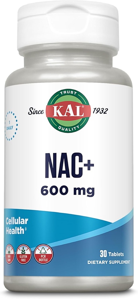 Kal 600 Mg N- Acetil Cysteine Plus Tablets, 30 Count