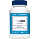 Vitamina Shoppe Inositol 650MG, susţine funcţia hepatică sănătoasă şi celulară (100 capsule)