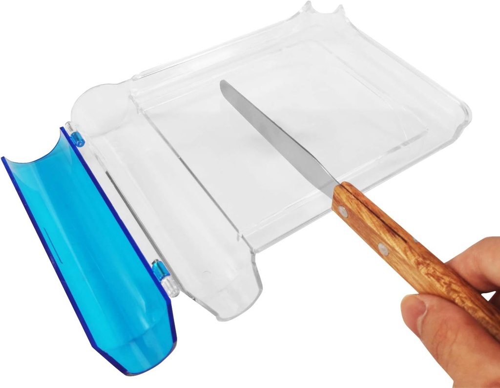 Medarchitect dreapta pilula de numărare Tray cu Spatula (Clear - mâner de lemn)