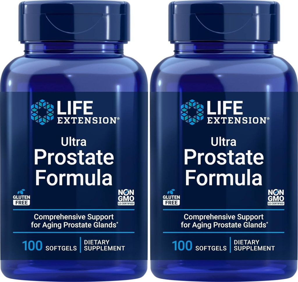 Extensie de viață Ultra Prostat Formula, 100 Softgels (Pachet de 2) - Supliment natural pentru bărbați