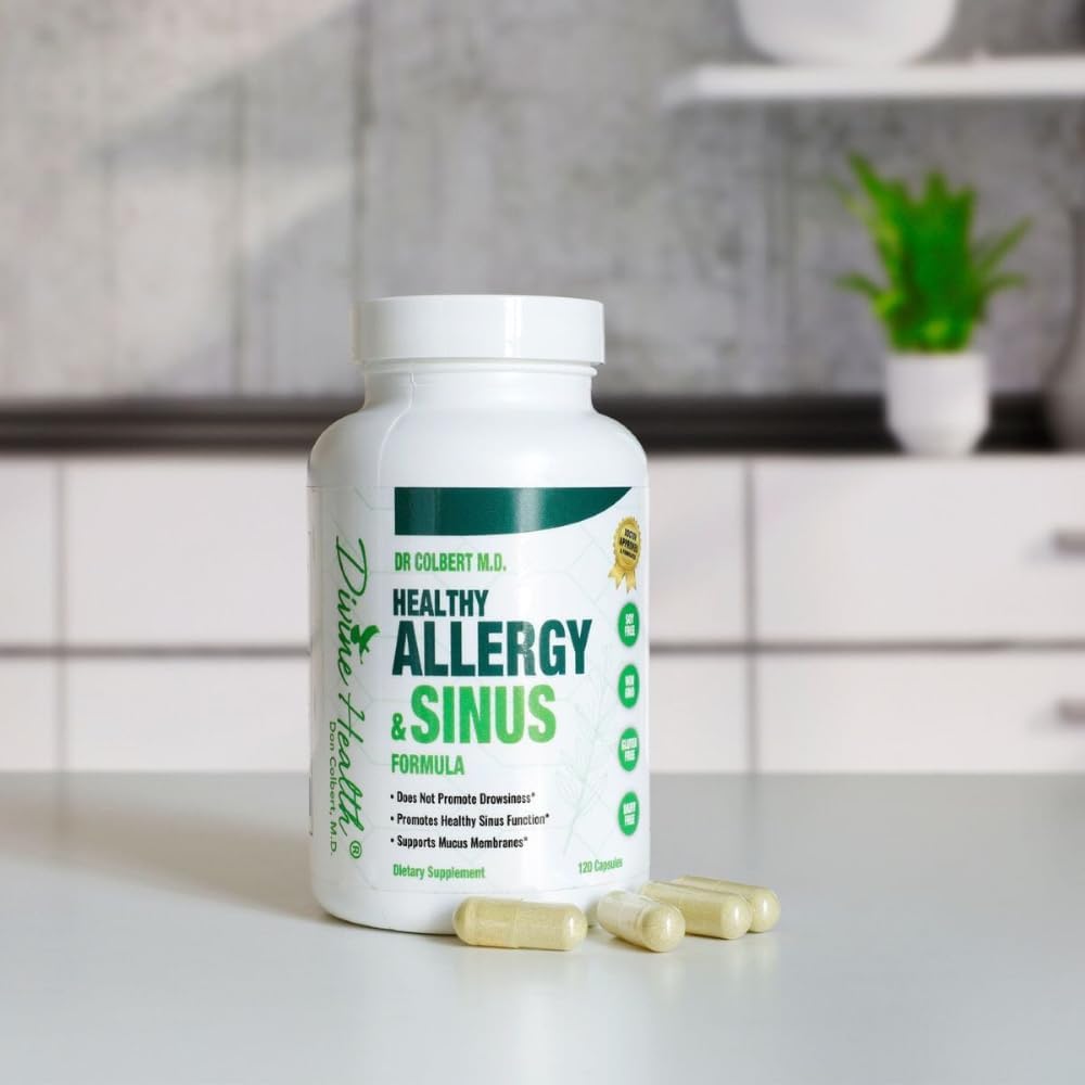 Sanatate divina Dr. Colbert, MD Sanatos Sinus Formula Alergie & Sinus Suport 