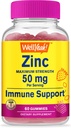 Gume de zinc 50 mg - Suporturi functie imuna sanatoasa si sanatate antioxidanta - Aroma naturala de Berry - Gluten-Free, GMG-Free - Chemble Gummy Dietary Supliment - 60 Gume