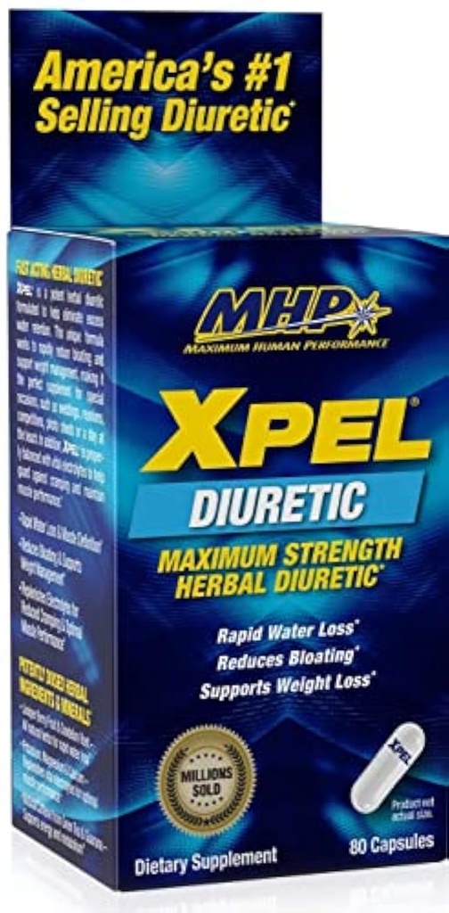 MHP Xpel Supliment alimentar - Concentraţie maximă Diuretică, 80 Capsule