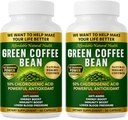 Extract verde de cafea, capsule pure de cafea verde, 50% Acid clorogenic, 10.000 mg puterea, 120 capsule, 4 luni de aprovizionare, non-GMO și gluten gratuit, supliment tradițional de plante