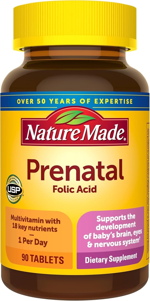 Natural Made, Multi Tablete Prenatale, 90 Conte