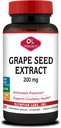 Olympian Labs Extract de semințe de struguri capsule - 200 mg - 100 Capsule vegetale de susținere a sănătății inimii, protecție antioxidantă.