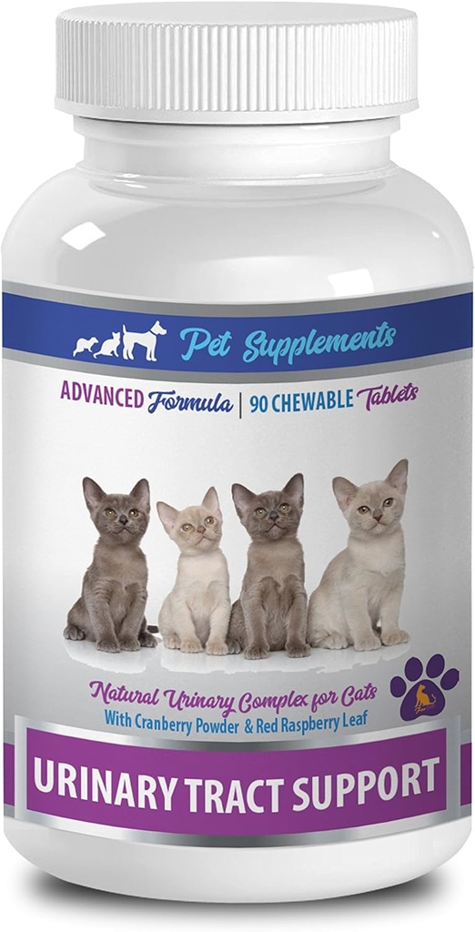 Cat Dieta urinara - Suport Tract urinar - pentru pisici - Formula naturala - CHewable - pisica Cranberry urinare - 1 flacon (90 Chews)