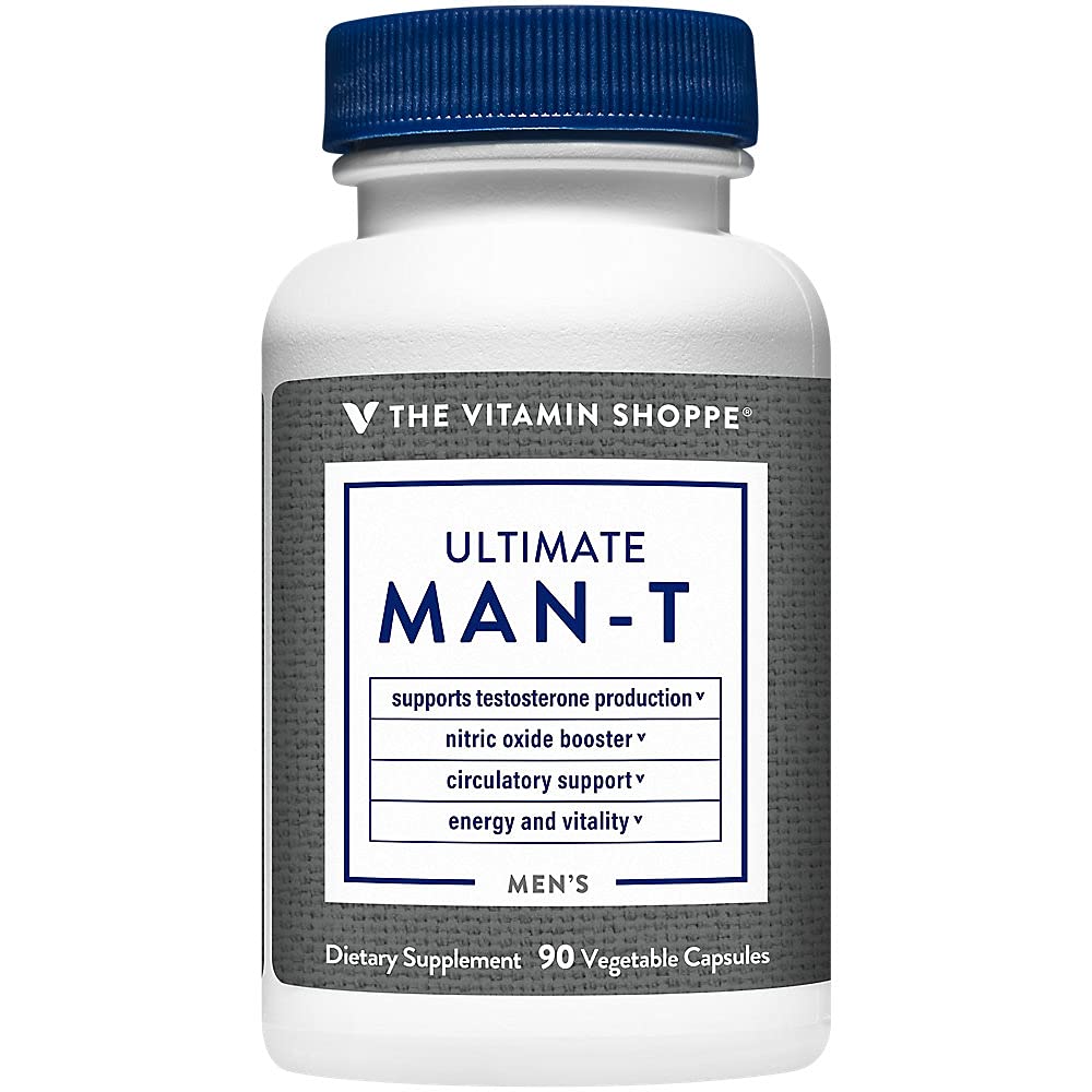 Vitamina Shoppe Ultimate Testosteron - susține producția de testosteron, boost oxid de azot, promovează circulatia si promovează stabilitatea și energia (90 Veggie Caps)