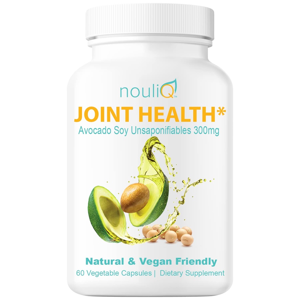 Natural & Vegan-Friendly Supliment comun de sănătate, Avocado Soy Unsaponifiables 300mg, Non-GMO, Gratuit de orice gluten, culori artificiale sau arome, Dairy and Shellfish, 60 Day Supply.