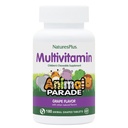 NaturasPlus Animal Parade pentru copii Multivitamine masticabile - Aroma de struguri - 180 comprimate cu formă de animale, Pachet de 2 - Promovează sănătatea și bunăstarea - vegetariană, gluten gratuit - 180 Serviri totale